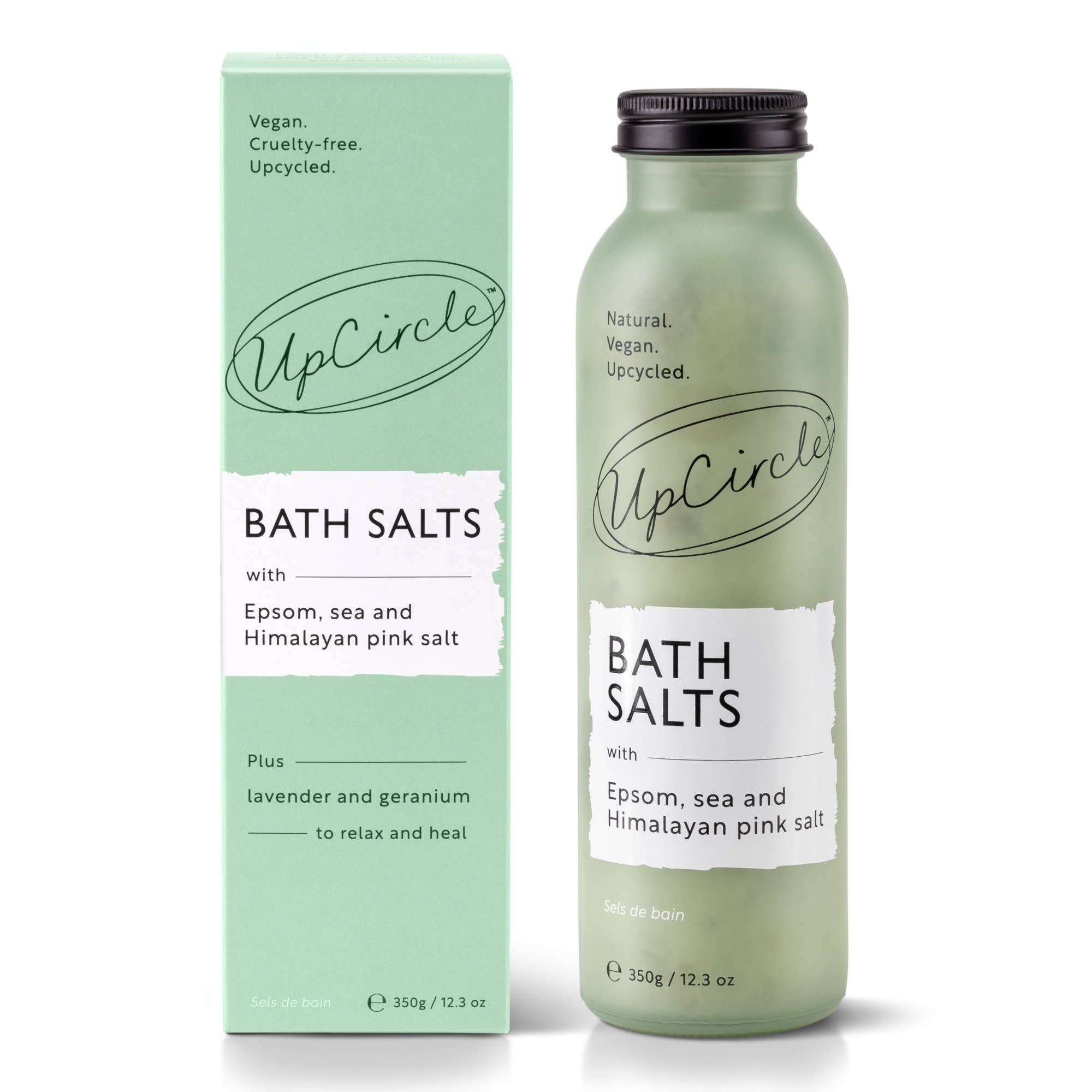 Epsom, Sea & Himalayan Pink Bath Salts with Upcycled Rose Petals