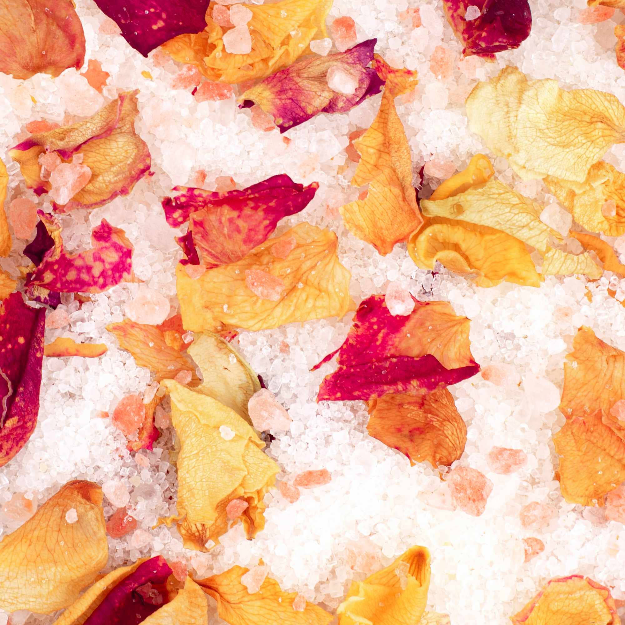 Epsom, Sea & Himalayan Pink Bath Salts with Upcycled Rose Petals